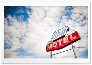 Motel Sign Ultra HD Wallpaper for 4K UHD Widescreen desktop, tablet & smartphone