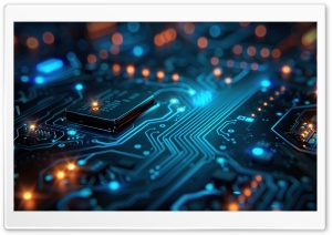 Motherboard, Hi tech, Technology, Computer Circuit Design, Background 4K UHD Wallpaper for Widescreen and UltraWide Desktop, UltraHD TV, Smartphone, Tablet