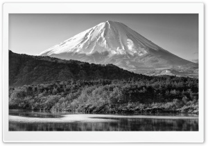 Mount Fuji Black and White Ultra HD Wallpaper for 4K UHD Widescreen desktop, tablet & smartphone