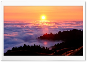 Mount Tamalpais Fog Photography Ultra HD Wallpaper for 4K UHD Widescreen desktop, tablet & smartphone
