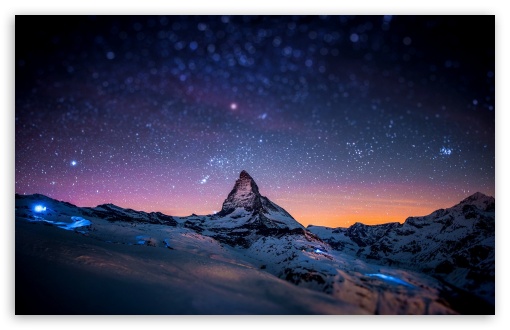 Mountain at Night Ultra HD Desktop Background Wallpaper for 4K UHD TV :  Tablet : Smartphone