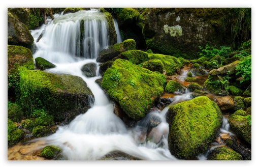 Mountain Creek Rocks Long Exposure UltraHD Wallpaper for HD 16:9 ; Widescreen 16:10 5:3 ; Fullscreen 4:3 5:4 3:2 ; Tablet 1:1 ; Mobile 9:16 2:3 3:5 3:4 ;