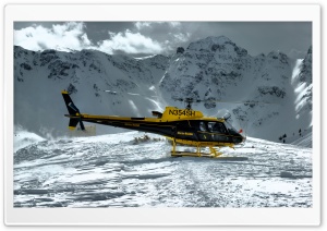 Mountain Helicopter Ultra HD Wallpaper for 4K UHD Widescreen desktop, tablet & smartphone