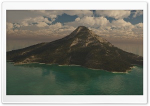 Mountain Island 3D Ultra HD Wallpaper for 4K UHD Widescreen desktop, tablet & smartphone