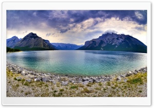 Mountain Lake Fisheye Photography Ultra HD Wallpaper for 4K UHD Widescreen desktop, tablet & smartphone