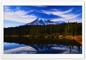 Mountain Lake Reflection Ultra HD Wallpaper for 4K UHD Widescreen desktop, tablet & smartphone