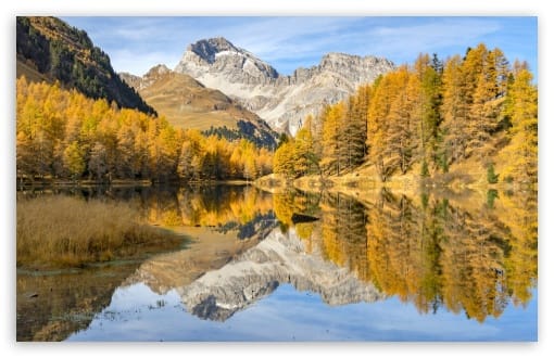 Mountain Lake Yellow Trees Autumn UltraHD Wallpaper for UHD 16:9 ; HD 16:9 ; UltraWide 21:9 24:10 32:9 32:10 ; Widescreen 16:10 ; Tablet 1:1 ; Mobile 9:16 9:19.5 9:20 9:21 9:22 ; Dual 16:10 16:9 ;