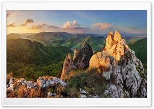 Mountain Landscape Sunset 4K UHD Wallpaper for Widescreen and UltraWide Desktop, UltraHD TV, Smartphone, Tablet