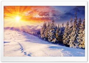 Mountain Landscape, Winter Ultra HD Wallpaper for 4K UHD Widescreen desktop, tablet & smartphone