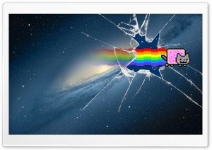 Mountain Lion Nyan Cat Ultra HD Wallpaper for 4K UHD Widescreen desktop, tablet & smartphone