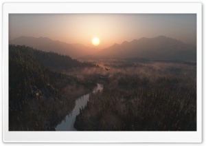 Mountain Morning Mist Ultra HD Wallpaper for 4K UHD Widescreen desktop, tablet & smartphone