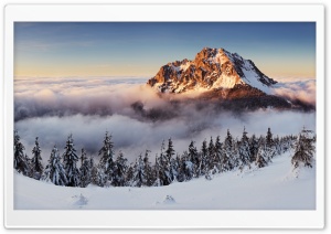 Mountain Peak Above The Clouds Ultra HD Wallpaper for 4K UHD Widescreen desktop, tablet & smartphone