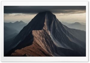 Mountain Peak Reaching the Sky 4K UHD Wallpaper for Widescreen and UltraWide Desktop, UltraHD TV, Smartphone, Tablet