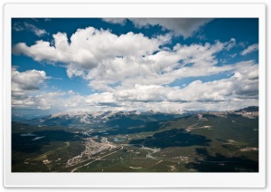 Mountain Range Aerial View Ultra HD Wallpaper for 4K UHD Widescreen desktop, tablet & smartphone