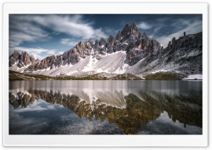 Mountain Reflected in Calm Waters of the Lake Ultra HD Wallpaper for 4K UHD Widescreen Desktop, Lockscreen, Screensaver, TV, Tablet, Smartphone