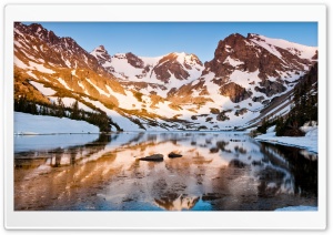Mountain Ridge, Winter Ultra HD Wallpaper for 4K UHD Widescreen desktop, tablet & smartphone