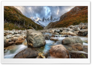 Mountain River In Argentina Ultra HD Wallpaper for 4K UHD Widescreen desktop, tablet & smartphone