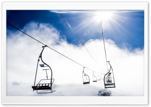 Mountain Ropeway Ski Resort Ultra HD Wallpaper for 4K UHD Widescreen desktop, tablet & smartphone