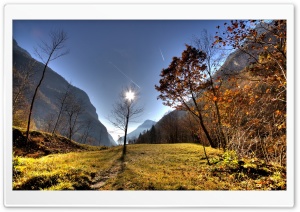 Mountain Scene Autumn Ultra HD Wallpaper for 4K UHD Widescreen desktop, tablet & smartphone