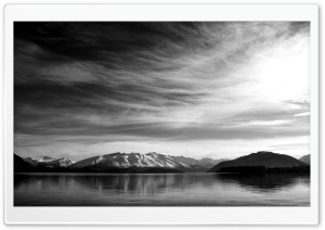 Mountain Scenery Black And White Ultra HD Wallpaper for 4K UHD Widescreen desktop, tablet & smartphone