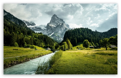 Mountain, Stream, Creek, Nature, Scenery, Overcast, Landscape UltraHD Wallpaper for UHD 16:9 ; HD 16:9 ; UltraWide 21:9 24:10 ; Widescreen 16:10 5:3 ; Fullscreen 4:3 5:4 3:2 ; Tablet 1:1 ; Mobile 9:16 9:19.5 9:20 9:21 9:22 10:16 2:3 3:5 3:4 ; Dual 5:4 ;