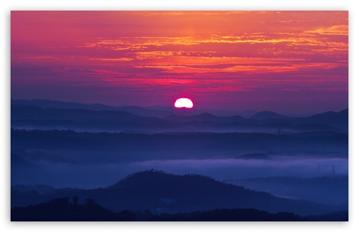 sunset mountain wallpaper widescreen