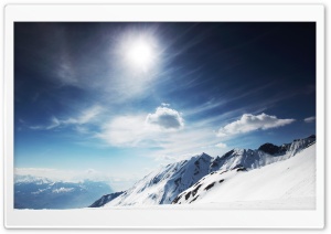 Mountain Top In Winter Ultra HD Wallpaper for 4K UHD Widescreen desktop, tablet & smartphone