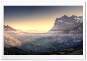Mountain Valley View Ultra HD Wallpaper for 4K UHD Widescreen desktop, tablet & smartphone