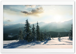 Mountain Winter Ultra HD Wallpaper for 4K UHD Widescreen desktop, tablet & smartphone