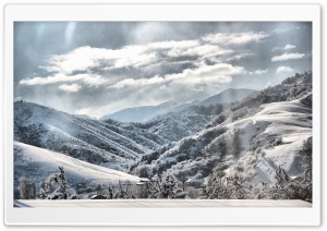 Mountain Winter Scenery, HDR Ultra HD Wallpaper for 4K UHD Widescreen desktop, tablet & smartphone