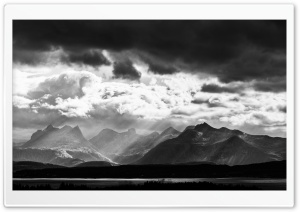 Mountains Black and White Landscape Ultra HD Wallpaper for 4K UHD Widescreen desktop, tablet & smartphone