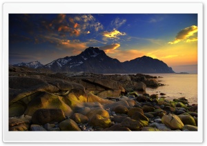 Mountains By The Sea Ultra HD Wallpaper for 4K UHD Widescreen desktop, tablet & smartphone