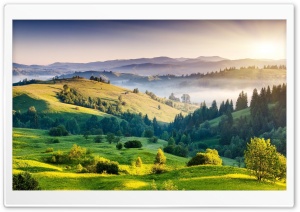 Mountains Landscape Nature Green Trees Ultra HD Wallpaper for 4K UHD Widescreen desktop, tablet & smartphone