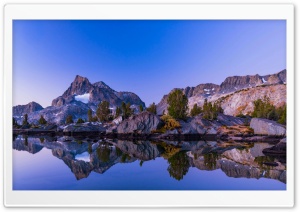 Mountains Reflected in Lake Ultra HD Wallpaper for 4K UHD Widescreen Desktop, Lockscreen, Screensaver, TV, Tablet, Smartphone