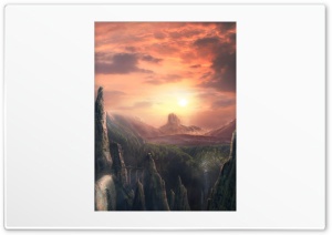 Mountainscape Fantasy Ultra HD Wallpaper for 4K UHD Widescreen desktop, tablet & smartphone