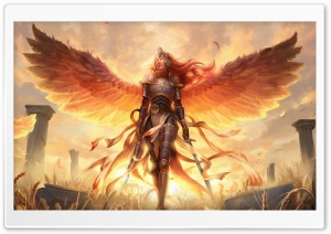 MTG Dawnbringer Aurelia Angel 4K UHD Wallpaper for Widescreen and UltraWide Desktop, UltraHD TV, Smartphone, Tablet