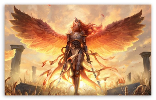 MTG Dawnbringer Aurelia Angel UltraHD Wallpaper for UHD 16:9 ; HD 16:9 ; UltraWide 21:9 24:10 ; Widescreen 16:10 ;