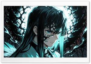 Muichiro Tokito - Kimetsu no Yaiba 4K UHD Wallpaper for Widescreen and UltraWide Desktop, UltraHD TV, Smartphone, Tablet