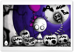 Murasaki Baby Puzzle Video Game Halloween Ultra HD Wallpaper for 4K UHD Widescreen desktop, tablet & smartphone