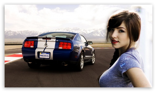 Mustang GT GIRL UltraHD Wallpaper for 8K UHD TV 16:9 Ultra High Definition 2160p 1440p 1080p 900p 720p ;