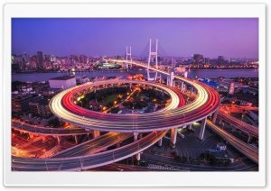 Nanpu Bridge, Shanghai, China Ultra HD Wallpaper for 4K UHD Widescreen Desktop, Lockscreen, Screensaver, TV, Tablet, Smartphone