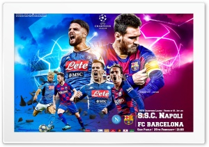 NAPOLI - FC BARCELONA CHAMPIONS LEAGUE Ultra HD Wallpaper for 4K UHD Widescreen desktop, tablet & smartphone