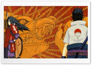 Naruto - Sasuke And Madara Uchiha Ultra HD Wallpaper for 4K UHD Widescreen desktop, tablet & smartphone