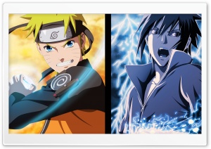 Naruto and Sasuke - Opposites Ultra HD Wallpaper for 4K UHD Widescreen desktop, tablet & smartphone