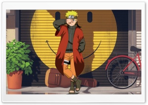 Naruto Uzumaki, Manga, Bright Sunlight, Smiley Face, Daylight 4K UHD Wallpaper for Widescreen and UltraWide Desktop, UltraHD TV, Smartphone, Tablet