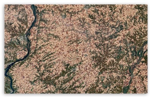 NASA Landsat Peoria Illinois Pixel Art Farmland UltraHD Wallpaper for UHD 16:9 ; HD 16:9 ; UltraWide 21:9 24:10 32:9 32:10 ; Widescreen 16:10 ; Tablet 1:1 ; Mobile 9:16 9:19.5 9:20 ; Dual 16:10 16:9 ;