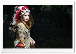 Native American Girl Ultra HD Wallpaper for 4K UHD Widescreen desktop, tablet & smartphone