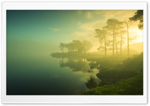 Nature Fog on the Lake Ultra HD Wallpaper for 4K UHD Widescreen desktop, tablet & smartphone