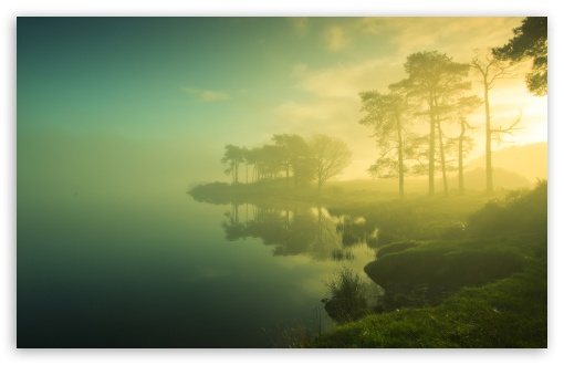 Nature Fog on the Lake UltraHD Wallpaper for Widescreen 16:10 ;