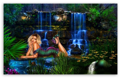 Nature Girl UltraHD Wallpaper for Widescreen 16:10 ;